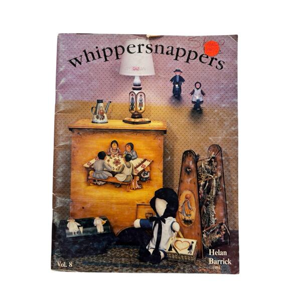 Vintage Whippersnappers Vol 8 Wood Painting Craft Booklet 1984 Helen Barrick - Picture 1 of 7